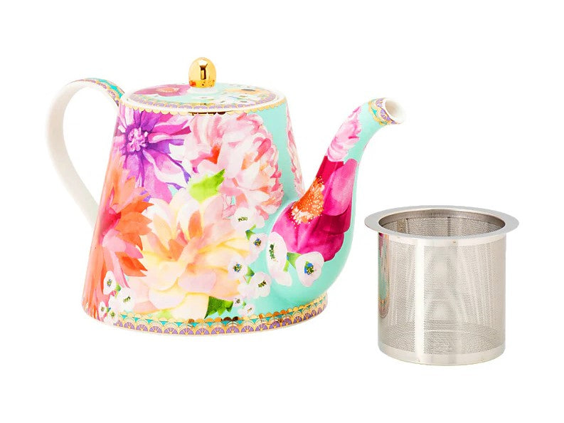 Maxwell & Williams: Teas & C's Dahlia Daze Teapot With Infuser - Sky (1L)