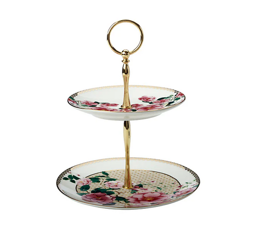Maxwell & Williams: Teas & C's Silk Road 2 Tiered Cake Stand - White