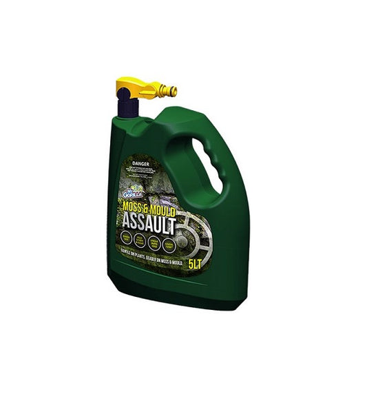 Mr Gorilla Moss & Mould Assault 5Lt Rapid Application (BY PICKUP ONLY)