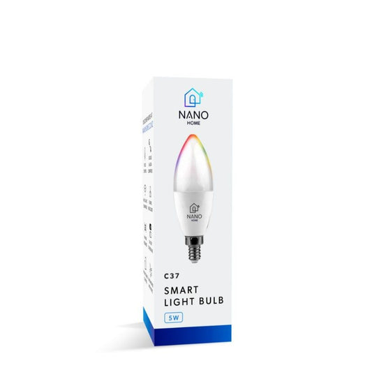 Nanohome Colour / Warm & Cool C37 5W E14 Smart Light Bulb (10 PACK)