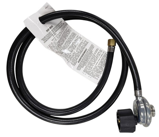 LPG QCC Gas Regulator PVC Hose 1/4" Swivel Nut