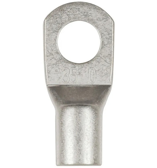 Powertech 10mm Non-Insulated Eye Terminal 35mm2 2AWG Pack of 2 PT4940