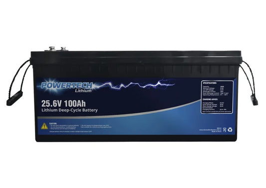 Powertech 25.6V 100Ah Lithium Deep Cycle Battery SB2218