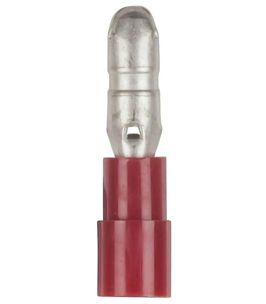 Powertech 4mm Red Male Bullet Style Crimp Terminal - Pack of 8 PT4500