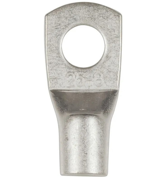 Powertech 8mm Non-Insulated Eye Terminal 25mm2 4AWG Pack of 4 PT4937