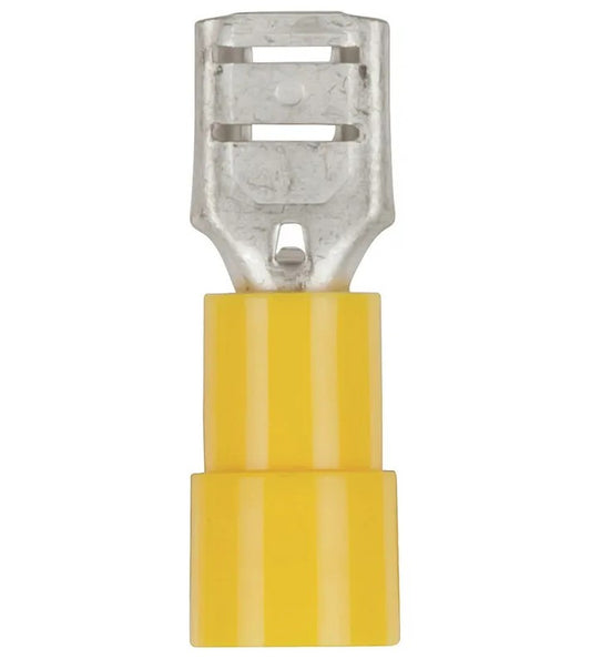 Powertech Female Spade - Yellow - Pack of 8 PT4707