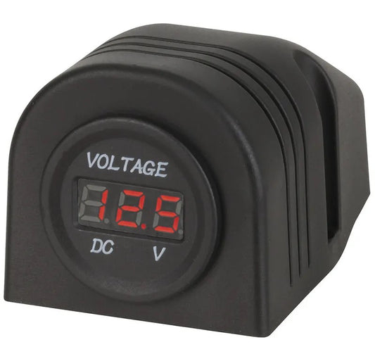 Powertech Panel/Surface Mount LED Voltmeter 5-30VDC QP5582