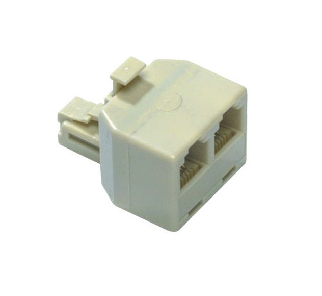 RJ12 6/4/C Modular Double Adaptor YT6056
