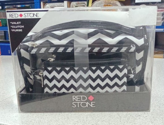 Red Stone RS CHEVRON 3pcs Toilet Bag Set