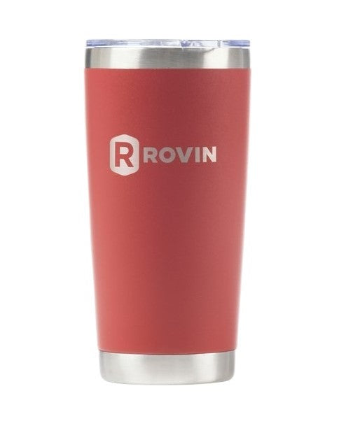 Rovin 590ml Stainless Steel Cup with Push Lid