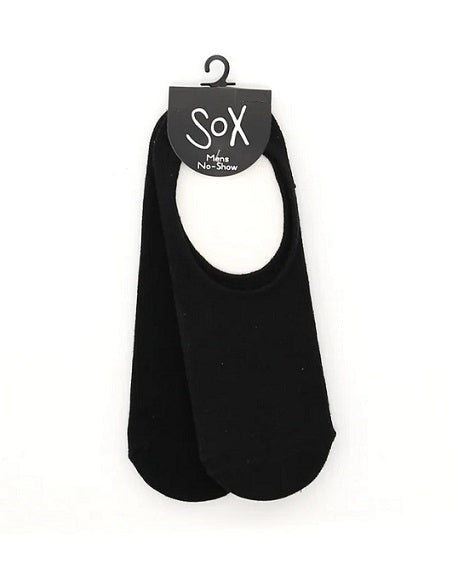 SOX 2 Pack Footlet Socks - Men UK 11-13 BLACK