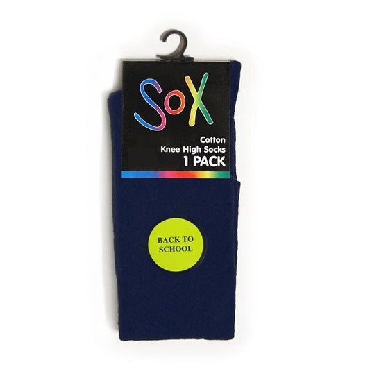 SOX Cotton Knee High Socks - Girls 1 Pack