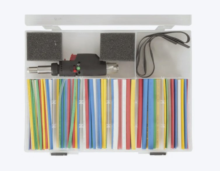 161 Piece Heatshrink Pack with Gas Powered Heat Blower TH1620