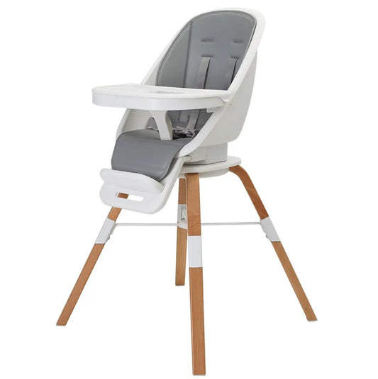 Edinburgh 3-in-1 360° Highchair White/grey/wooden - 4019073 (DEMO UNIT)
