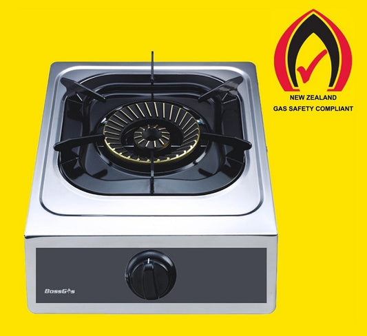 Single Burner Auto Ignition Stainless Steel Panel Gas Stove 1-13SRBP