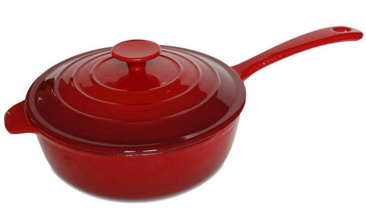 Simon Gault Cast Iron Frypan Red 24cm