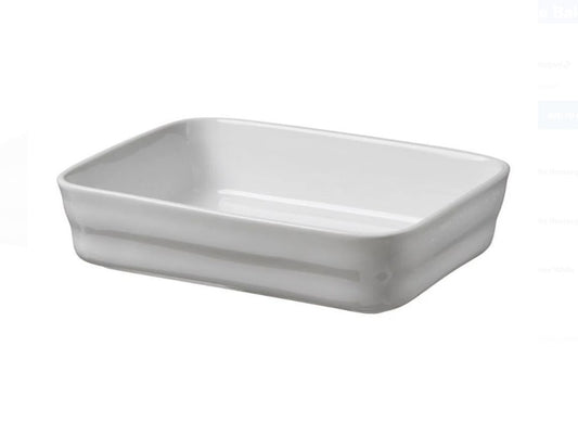 Simon Gault Provincial Rectangle White Baker 25.5cm