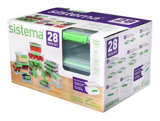 Sistema Klip It Containers 28 Pack Clear