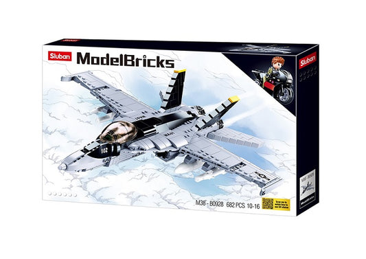 Sluban Model Bricks Super Bumblebee Fighter M38-B0928 682pcs