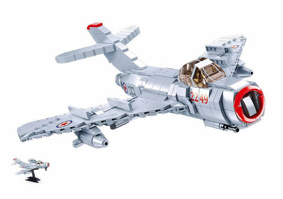 Sluban Modelbricks MIG-15 Russian Fighter Jet - 583 Pieces M38-B0983