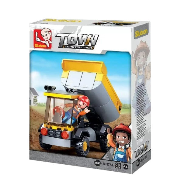 Sluban Town Construction Small Dump Truck 83 Pieces M38-B0377A