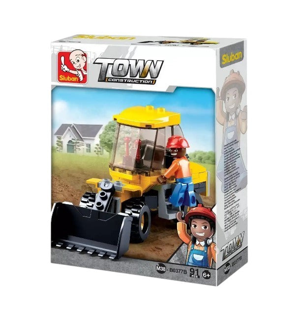 Sluban Town Construction Small Wheel Loader 91 Pieces M38-B0377B