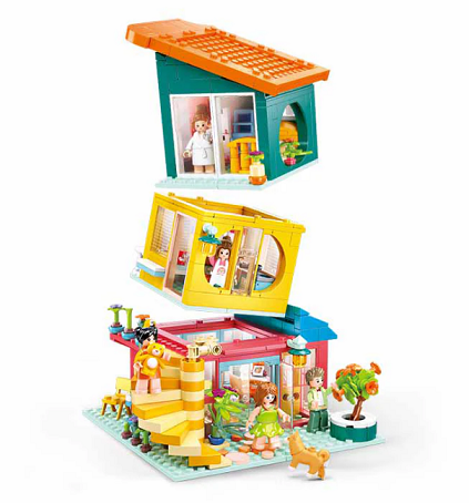 Sluban Girls Dream Jenga House 571pcs M38-B1090