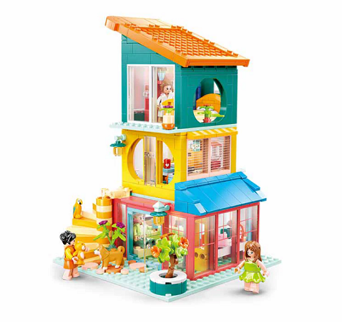 Sluban Girls Dream Jenga House 571pcs M38-B1090
