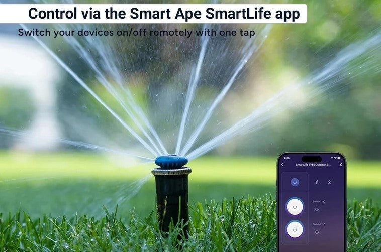 Smart Ape IP44 Outdoor Dual Smart Plug
