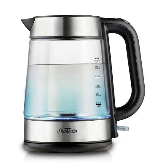 Sunbeam Schott Capri Glass Kettle 1.7 Litre 2200w KE6150