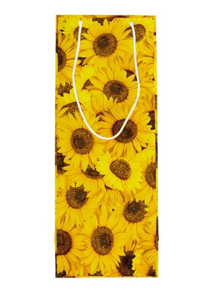 BULK BUY 250pcs Wine Bottle Bag Sunflowers Pattern - SQUARE
