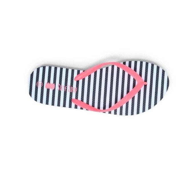 Surfzone Stripes Jandals (BLACK - WHITE) - UK6