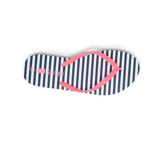 Surfzone Stripes Jandals (BLACK - WHITE) - UK6