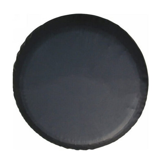 VINYL LEATHER SPARE WHEEL COVER BLACK PLAIN 17 inch