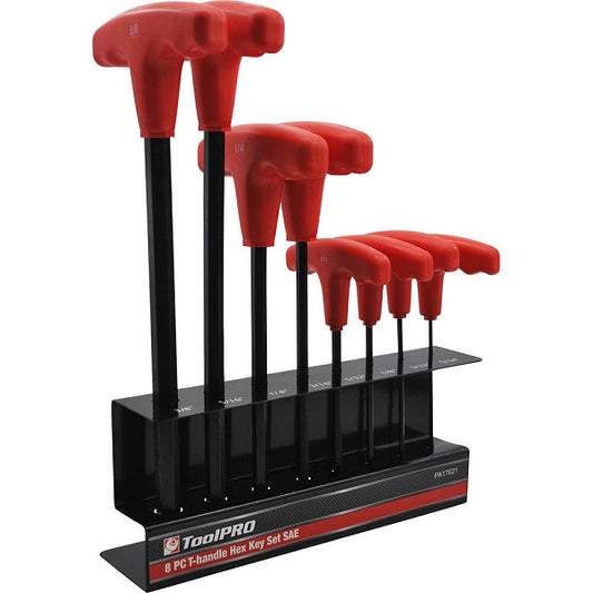 ToolPRO 8 Piece SAE T-Handle Hex Key Set
