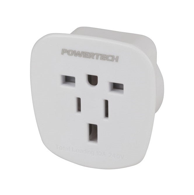 PP4027 POWERTECH Universal Inbound Travel Adaptor suits USA and UK 3-pin plugs