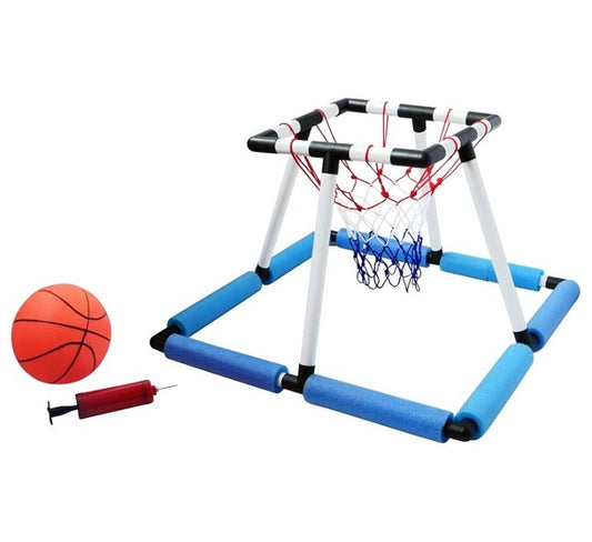Water Game Set with Net + Mini Basketball + 6" Pump