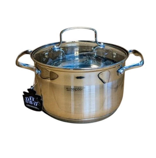 Zepter Stainless Steel Stock Pot With Glass Lid ZP-2777