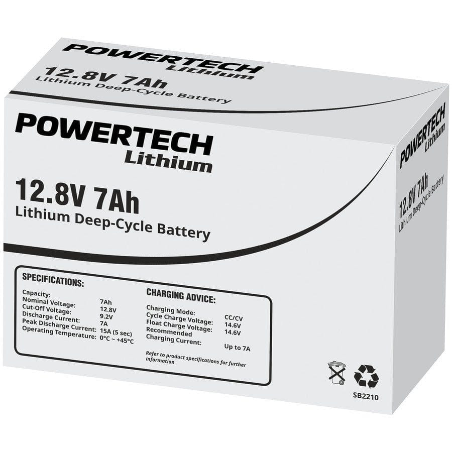 LKD Electronics Electrical and Fittings 12.8V 7Ah Lithium Deep Cycle Battery