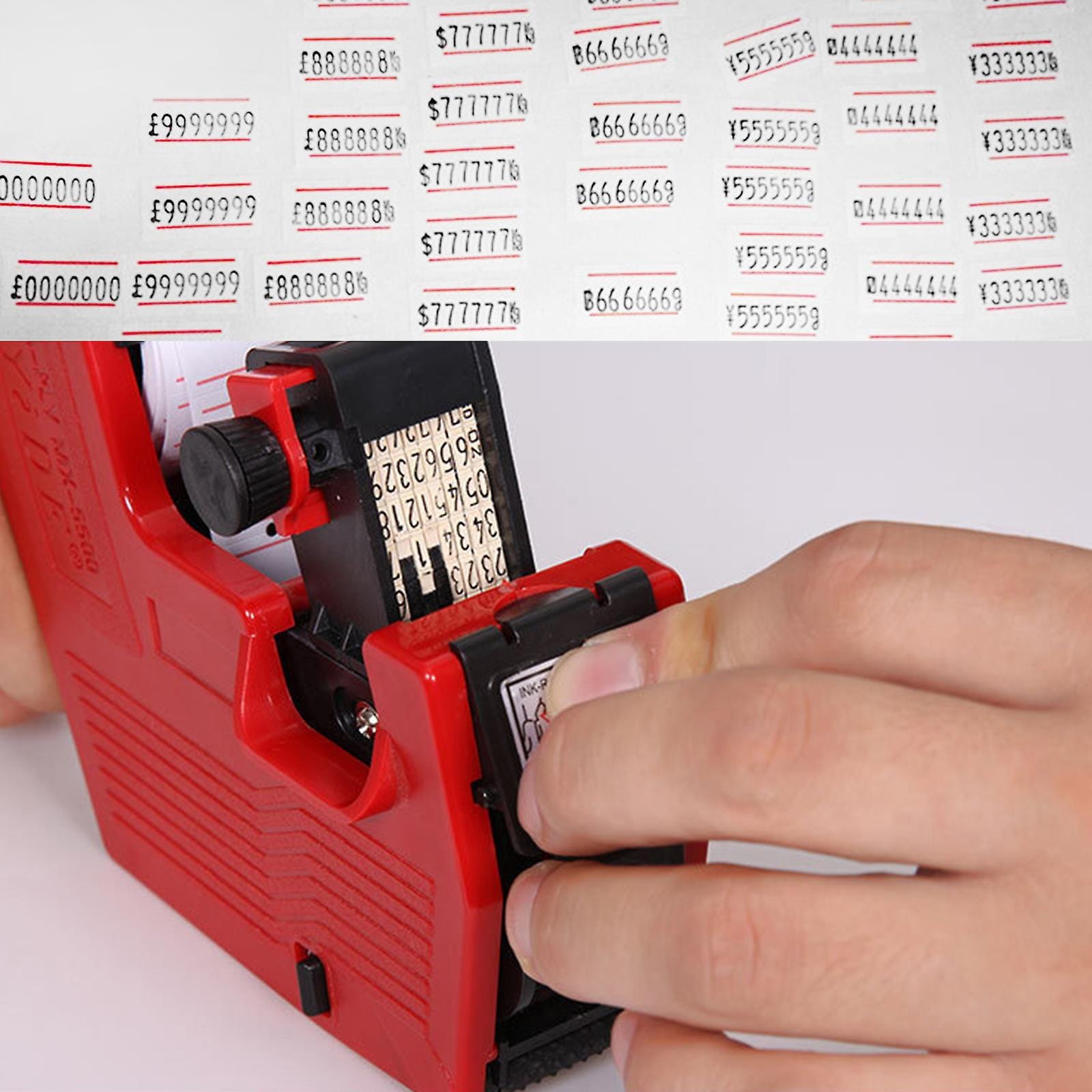 Local Kiwi Deals Business & Industrial Handheld Price Labeller 8 Digits Single Row Tag Marker Machine (MX-5500)