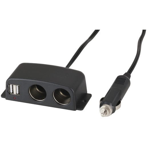 Local Kiwi Deals Car Parts & Accessories Cigarette Lighter 2 way Splitter with 2 USB Ports