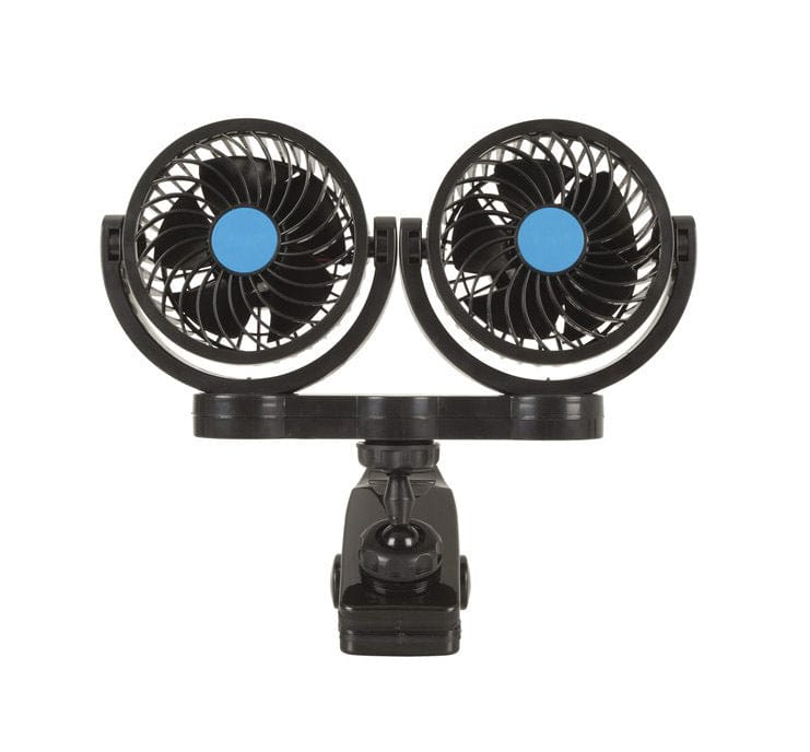 Local Kiwi Deals Car Parts & Accessories Dual 100mm 12V Fans with Clamp Mount