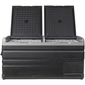 Local Kiwi Deals Electronics 95L Brass Monkey Portable Low Profile Dual Zone Fridge/Freezer with Battery Compartment