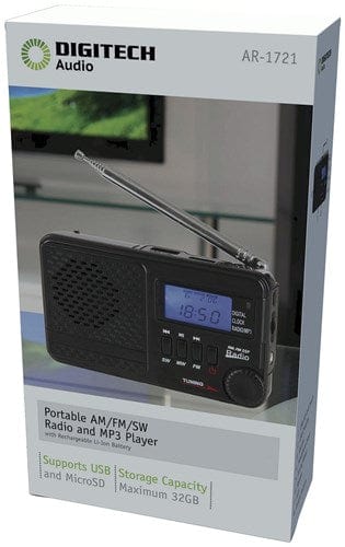 Local Kiwi Deals Electronics Digitech AM/FM/SW Rechargeable Radio with MP3