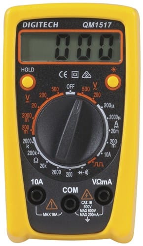 Local Kiwi Deals Electronics Economy CatIII Multimeter with Data Hold