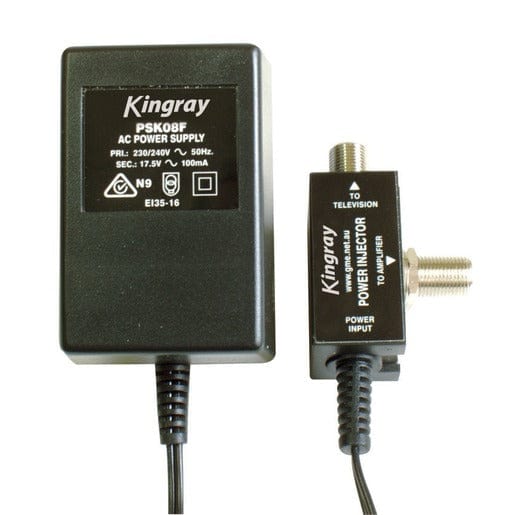 Local Kiwi Deals Electronics Kingray 17.5V AC 100mA Power Supply for Masthead Amplifier