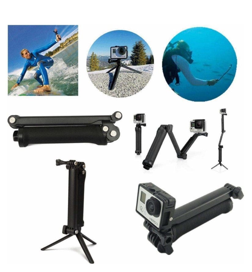 Local Kiwi Deals Electronics OEM 3-Way Extendable MonoPod - For GoPro / Insta360 & Action Cams