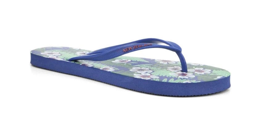 Local Kiwi Deals Homeware Men's Floral Jandals (BLUE)