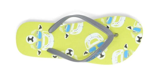 Local Kiwi Deals Homeware UK4 Men's Cool Sheep Jandals (GREEN)