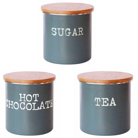 Local Kiwi Deals KITCHEN ORGANISERS Di Antonio Canister 1 litre Brenton Grey